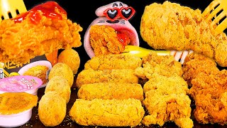 Cheese Chicken, Fried Chicken, Sweet Potato Cheese Sticks, Cheese Noodle! ASMR Mukbang Eating Show!