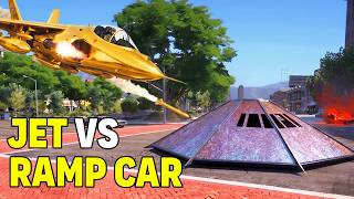360 Ramp Car vs Fighter Jet in GTA 5 RP
