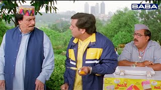 कादर खान गोविंदा ने बिना पैसे दिए खाया आइसक्रीम - Kader Khan Comedy - Waah Tera Kya Kehna Comedy