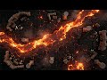 D&amp;D | Live Battle map | Olruth | Map 1 Square Grid | Fiery / Volcanic