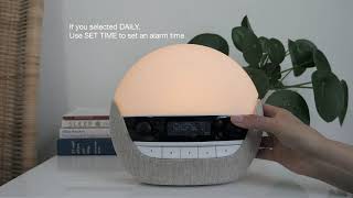 How to set up Bodyclock Luxe 700FM and Luxe 750DAB sleep/wakeup lights