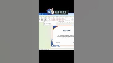 Mailing Sertifikat #shorts #microsoftword #microsoftexcel #tipsword