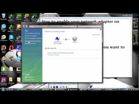 How to enable your network adapter on Windows Vista