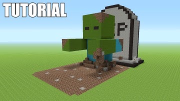 Minecraft Tutorial: How To Make A ZOMBIE RISING FROM THE DEAD! Survival House!