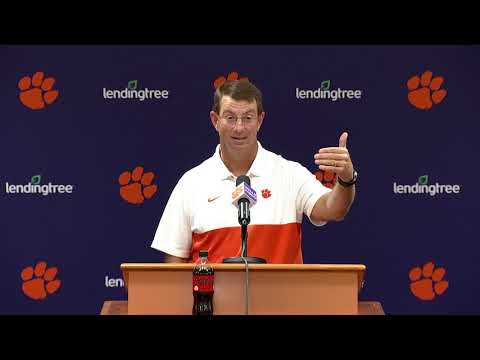 Dabo Swinney previews Syracuse, talks transfer portal