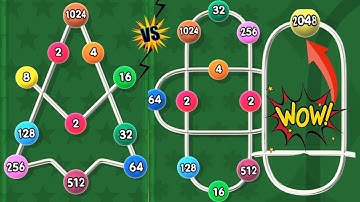 Marge Ball 🏀 2048 | Noob vs Pro vs Hacker in marge ball 2048 3d video game gameplay android iso #1