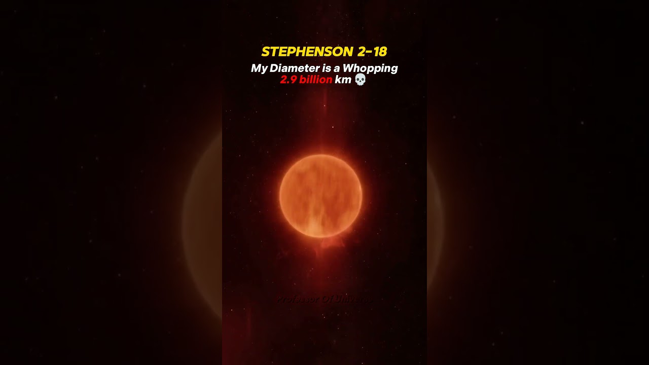 Sun vs UY Scuti vs Stephenson star ☠️🌌 