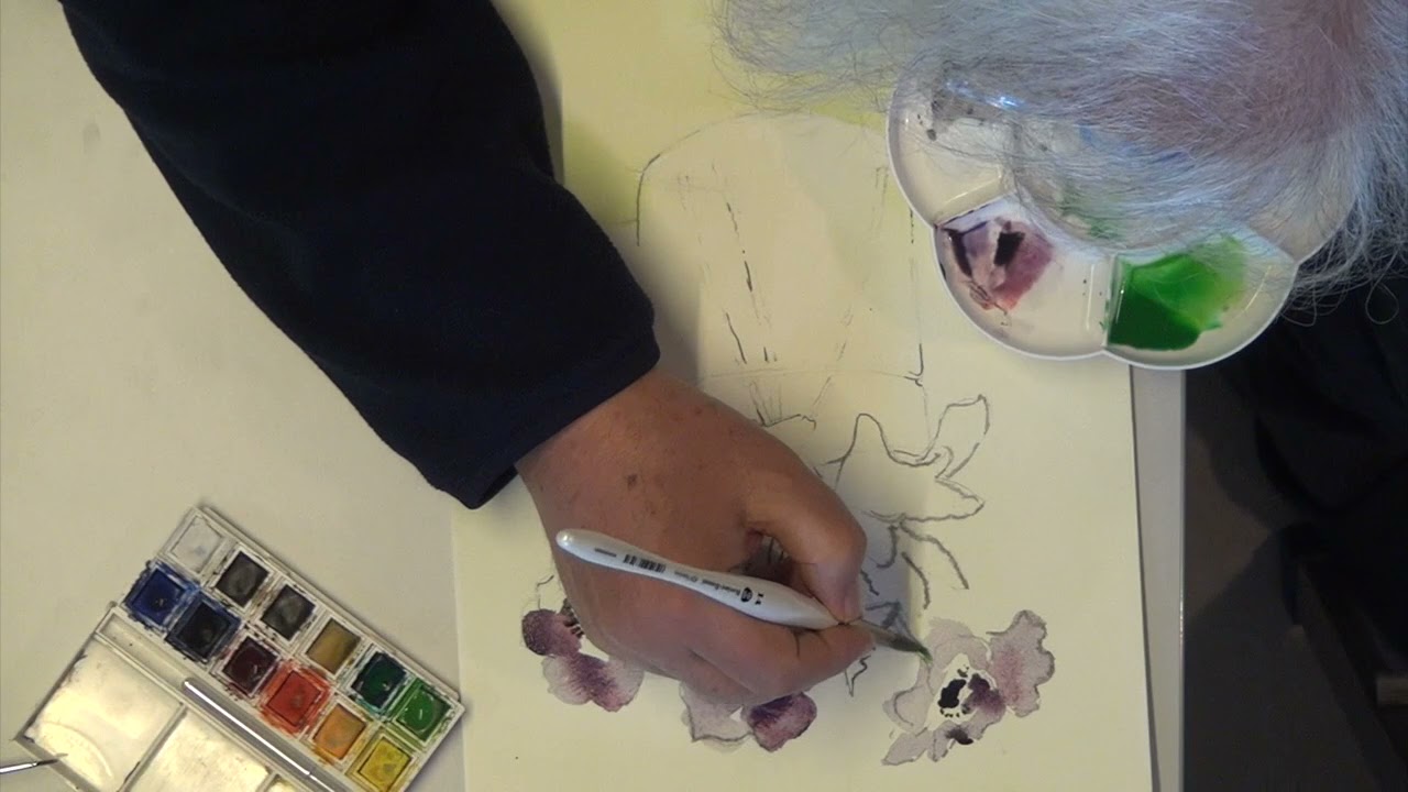 Lezione di tecniche pittoriche del prof.Morganti dal tema