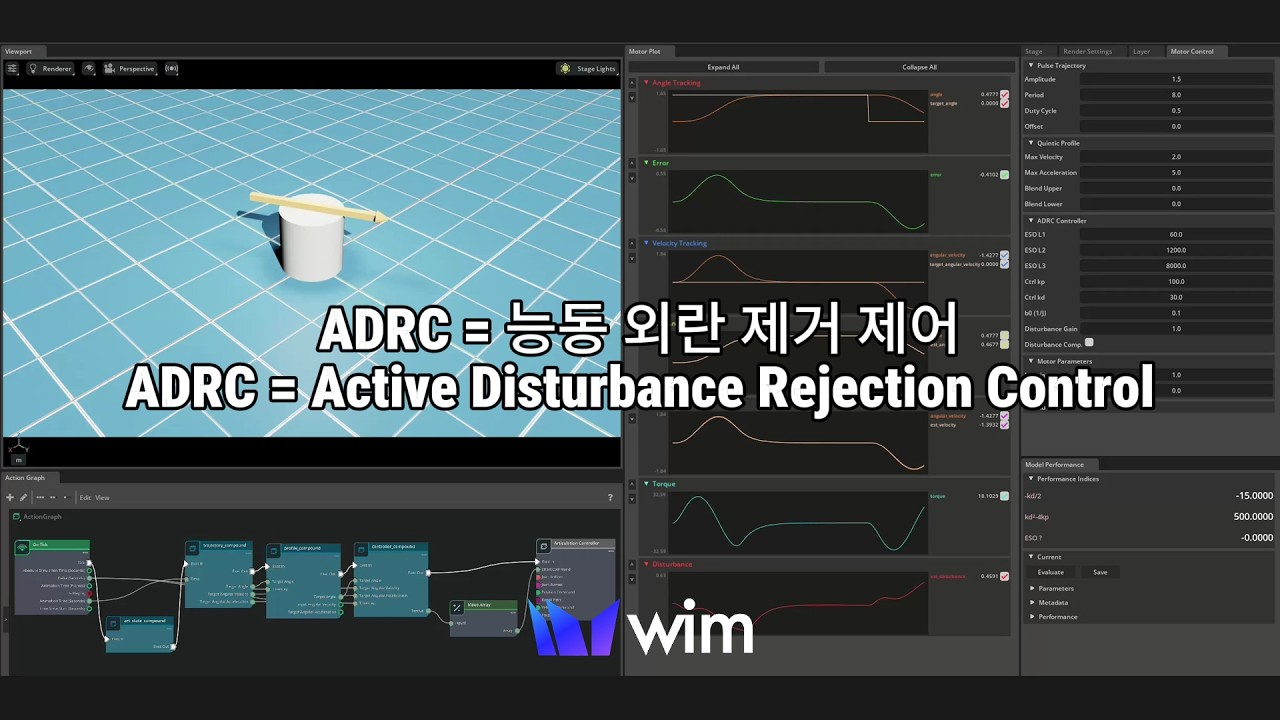 Sim2Real on a Real Robot: Isaac Sim-Tuned ADRC (Active Disturbance Rejection Control)