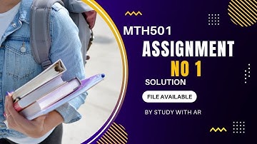 MTH501 Assignment No 1 Solution Spring 2022 By AR
