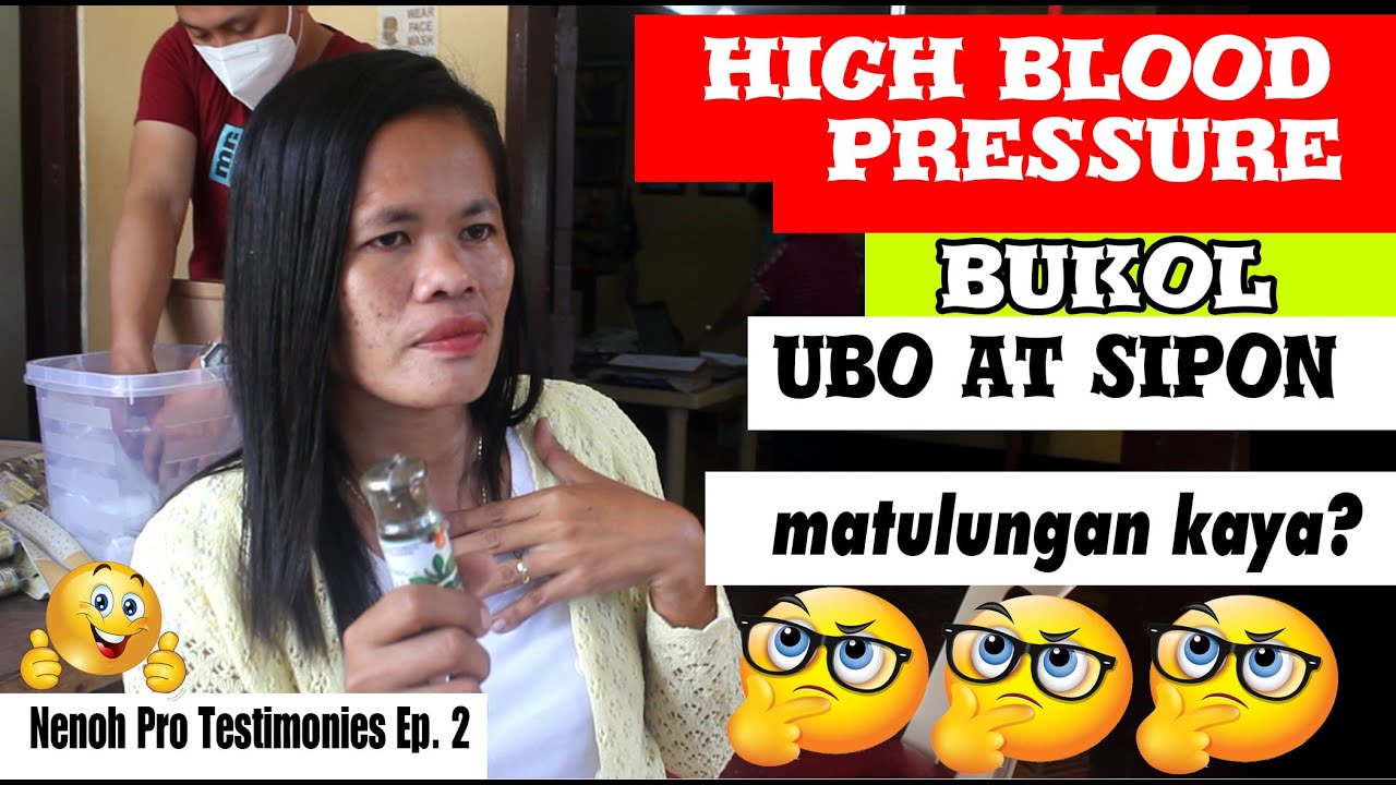 High Blood Pressure, Bukol sa ulo, Ubo;t Sipon? Matutulungan kaya sa