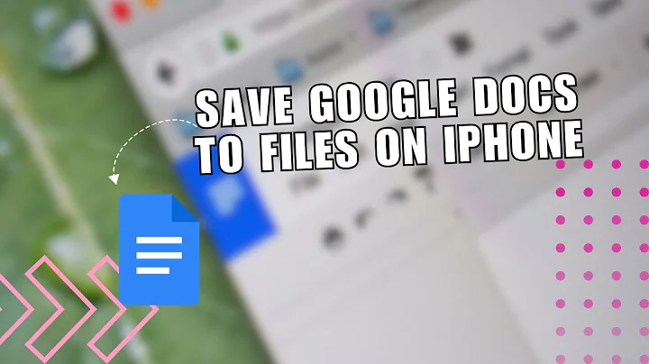 ⚡️ TIPS: How To Save Google Docs To Files On iPhone | 2024