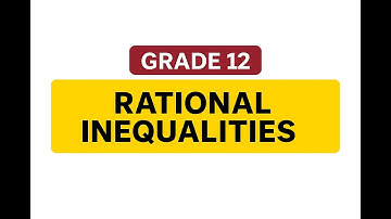 Solve the Rational Inequality