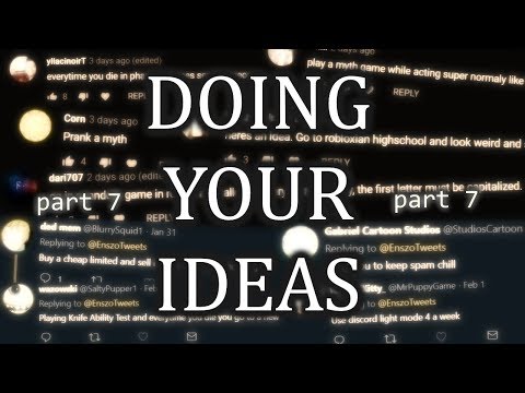 Doing Your Ideas 7 Youtube - roblox myth names ideas