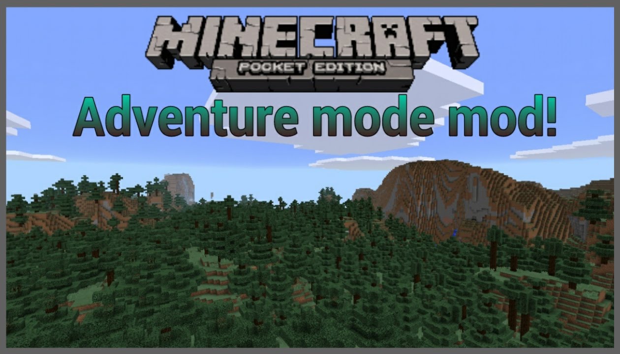 Adventure mode for Minecraft PE - YouTube