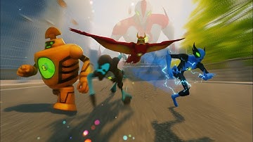 WHICH ONE IS THE FASTEST ALIEN EVER ? ALL ALIENS SPEED RACE GALVAN BEN 10 OPEN WORLD GAMEPLAY