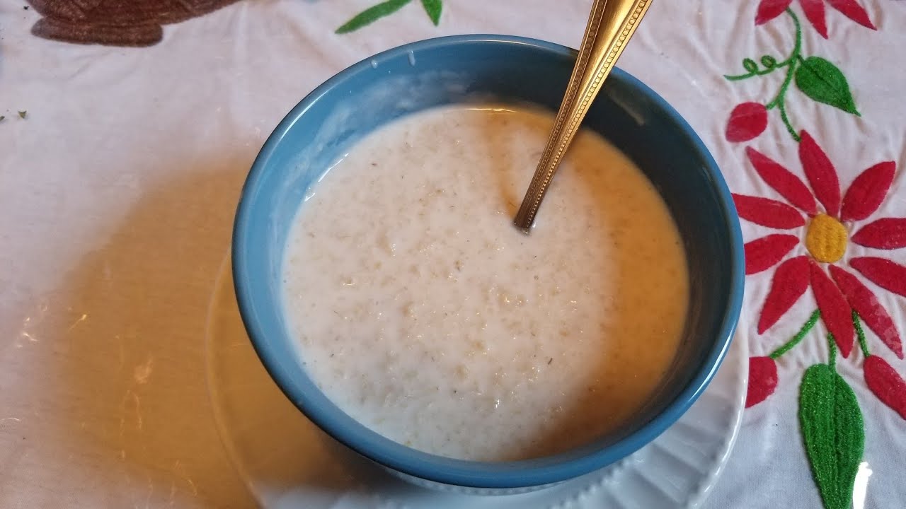 como preparar avena con leche para el desayuno - YouTube