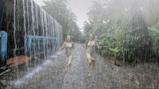 Download Lagu Direct slapen in een gezellig kerstdorp | Regen- en onweersgeluiden MP3