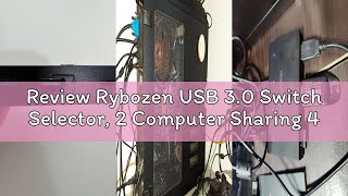 Review Rybozen USB 3.0 Switch Selector, 2 Computer Sharing 4 USB Devices, Peripheral Switcher Box fo