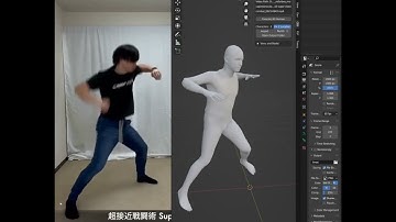 CEB 4D Humans 0.05 - Super close combat #blender3d #mocap #ai #ml