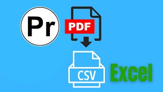 How to convert PDF to CSV file (PDF2CSV)