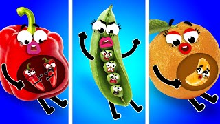 Baby Veggies On Board | Clumsy Doodles Turned Parents | Get Ready For A Giggle Marathon By Doodland