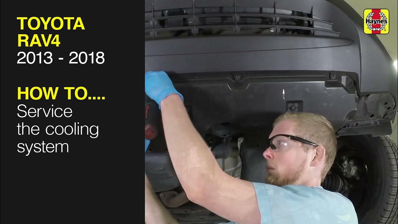 How to Service the cooling system on the Toyota RAV4 2013 to 2018 - YouTube