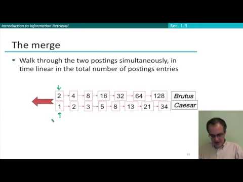 18   4   Query Processing with the Inverted Index Stanford NLP Dan Jurafsky & Chris Manning   YouTub