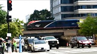 Amtrak ALC-42 passing through Washington DC while heading to Charlotte, South Carolina