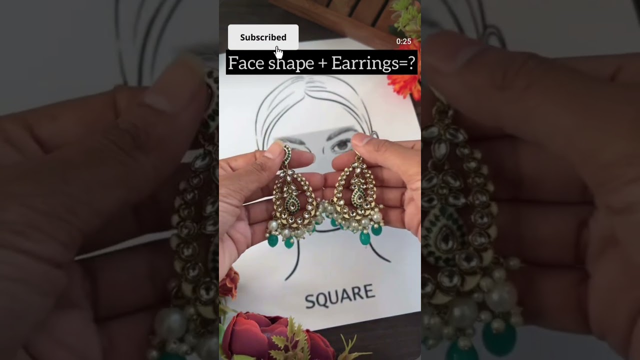 Find earrings according to your face shape 