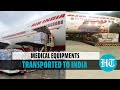 Watch: Air India transports Covid linked equipments from Singapore & US