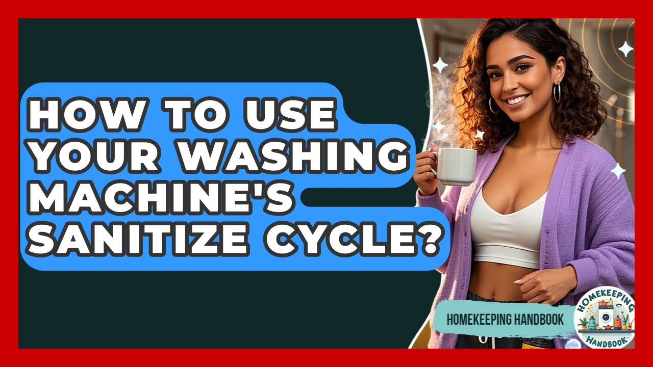 How To Use Your Washing Machine's Sanitize Cycle? - Homekeeping Handbook