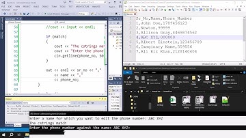 17. PF - File Handling - Updating Phone Numbers against Name in CSV Files
