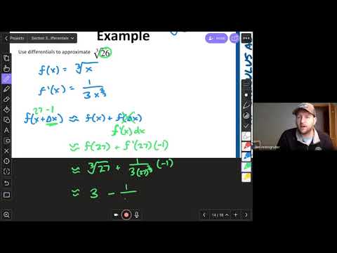 Calc AB Section 3-9 Using Differentials to Approximate Square Roots