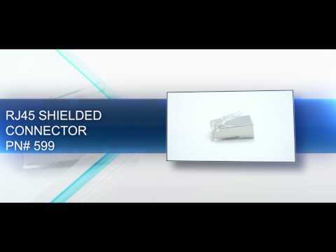 Cat5e Shielded Connector - Stranded Cable #599