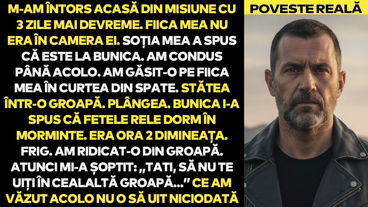 M-am Întors Acasă Mai Devreme Din Misiune. Fiica Mea Stătea Într-o Groapă. 
