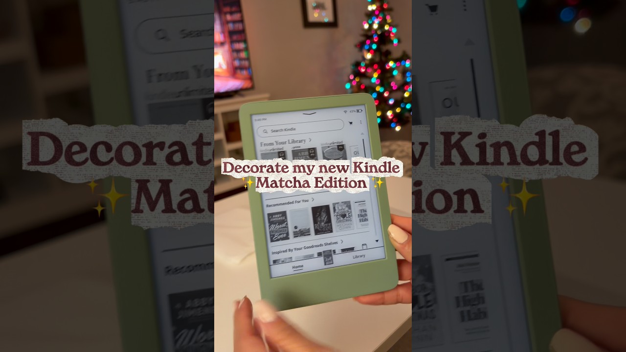 Decorating my new Matcha Kindle 