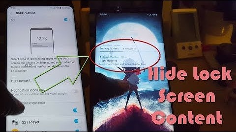 How to Show or hide lock screen content on Galaxy S8 and Note 8