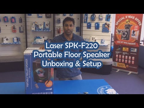 laser portable trolley speaker