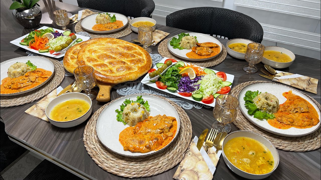 Meny iftari 🥰 Gjoks pule me sals unike dhe Sekreti i pilafit që nuk ju