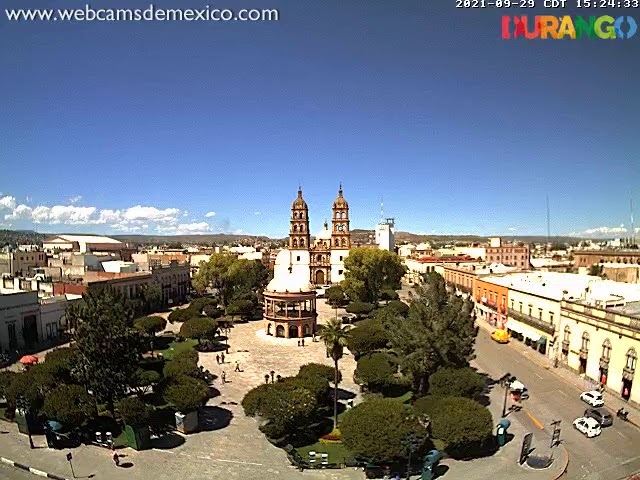 Plaza de Armas de Durango En vivo - Webcams de México