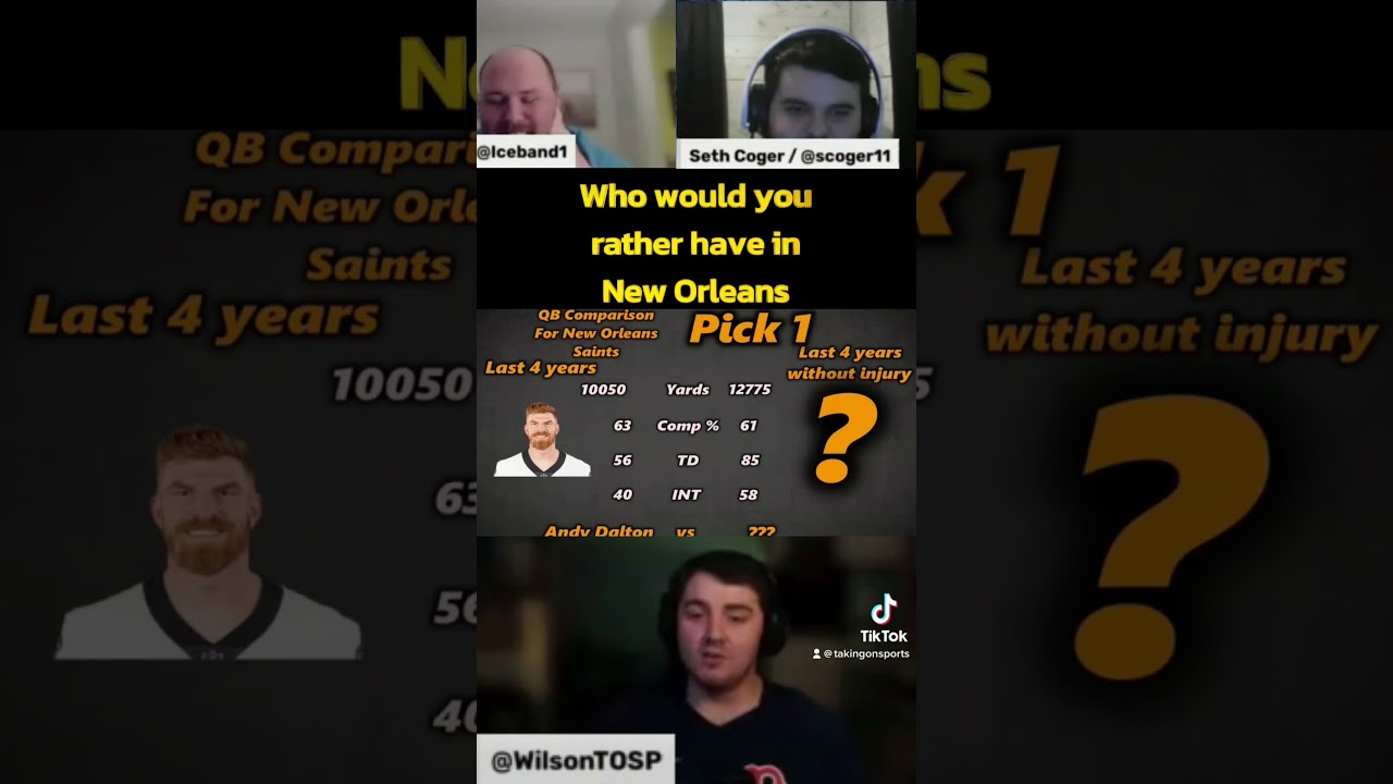 Andy Dalton or… Saints QB Situation #shorts #nfl #saints