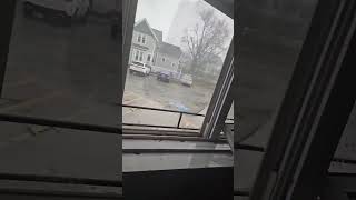 Scary stuff as a possible #tornado hits the post office in Bucyrus #Ohio#badweather #storm