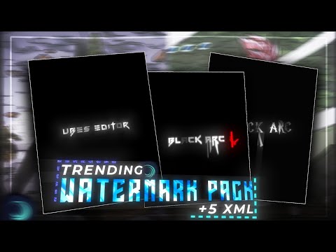 Top 5 Trending Watermarks With Different Varients | Watermark Pack | Alight Motion Pack (xml) 