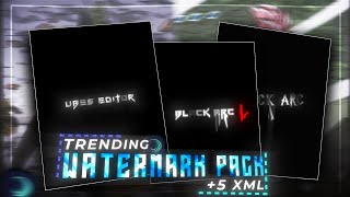 Top 5 Trending Watermarks With Different Varients  Watermark Pack  Alight Motion Pack xml 