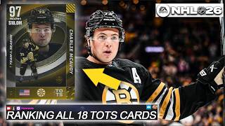 THE BEST 97 TOTS TO MAKE! RANKING ALL 18 I NHL 26 HUT