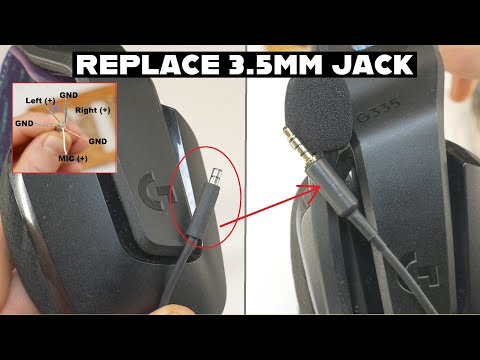 How to Replace and Fix Logitech G335 3.5mm Jack DIY at Home