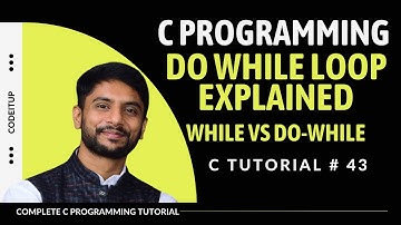 Do While Loop in C Programming - In Hindi