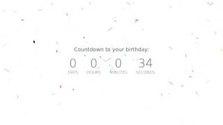 Birthday Countdown   Sweet Birthday Greeting with HTML, CSS & JS