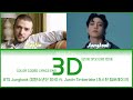 BTS Jungkook (방탄소년단 정국) & Justin Timberlake - 3D (Justin Timberlake Remix) (COLOR CODED LYRICS ENG)